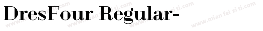 DresFour Regular字体转换